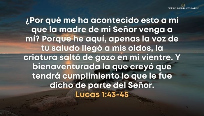 versiculos para mujeres valientes Lucas 1:43-45